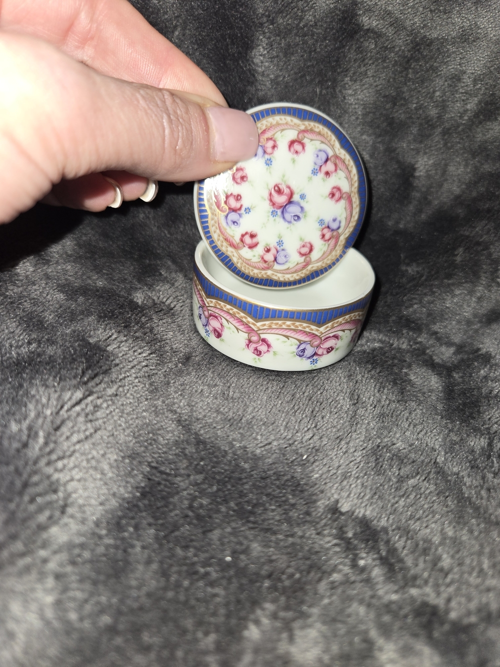 vintage lefton Trinket Box